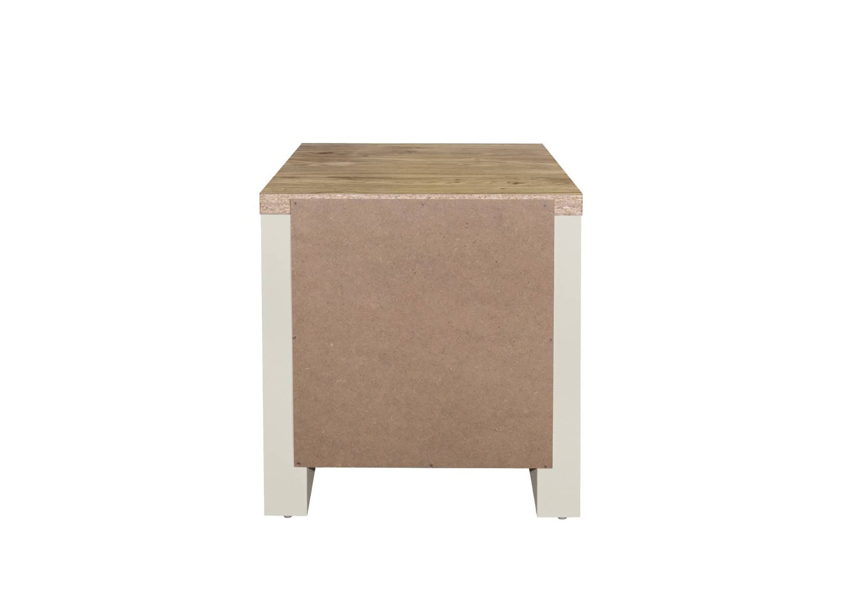 Highgate 1 Drawer Lamp Table - Cream & Oak - Image 9