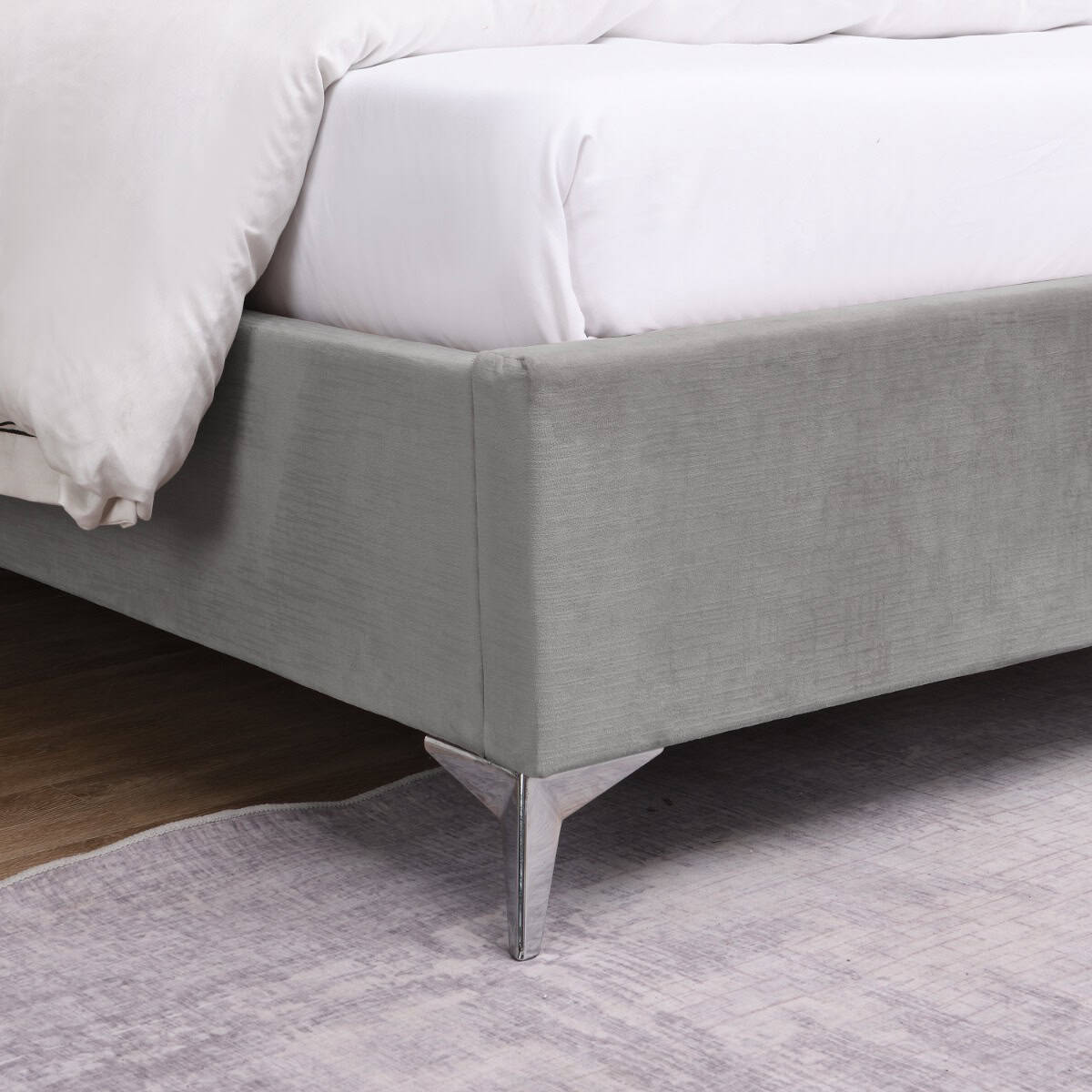 Mayo 4ft6 Bedframe - Grey - Image 2