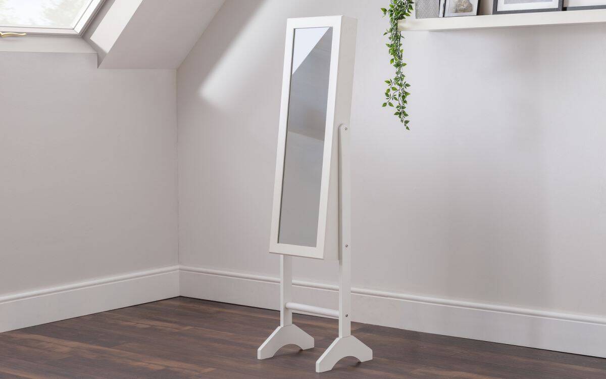 Minnie Jewellery Mirror - White | Buy Online | Beds.ie