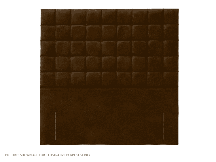Apollo 3ft6 Prague Headboard - Velvet Brown | Buy Online | Beds.ie