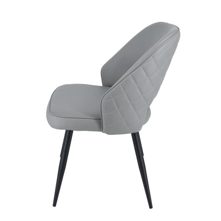 Sutton Chair - Grey Faux Leather (Set of 2) - Image 4