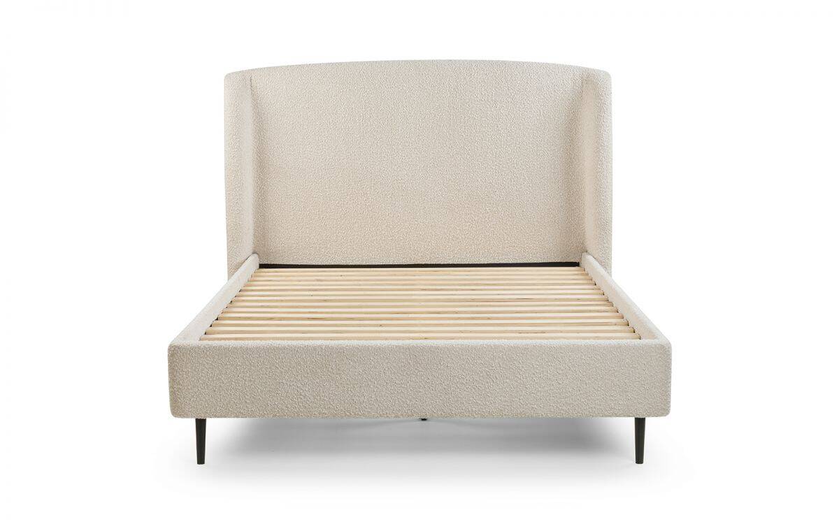 Ederson 5ft Boucle Bedframe - Ivory - Image 4