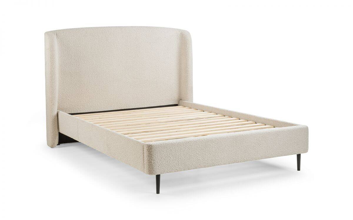 Ederson 5ft Boucle Bedframe - Ivory - Image 5