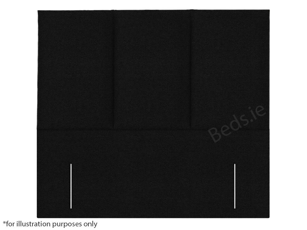 Apollo 6ft Monaco Headboard - House Black | Buy Online | Beds.ie