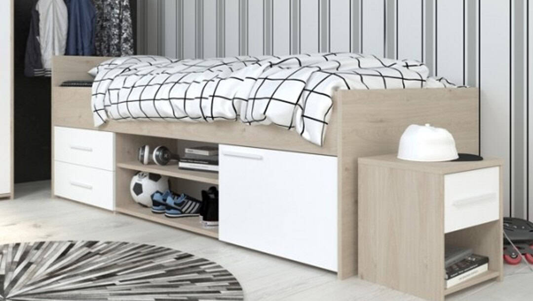 Parisot Finland Low Sleeper - Oak & White | Buy Online | Beds.ie