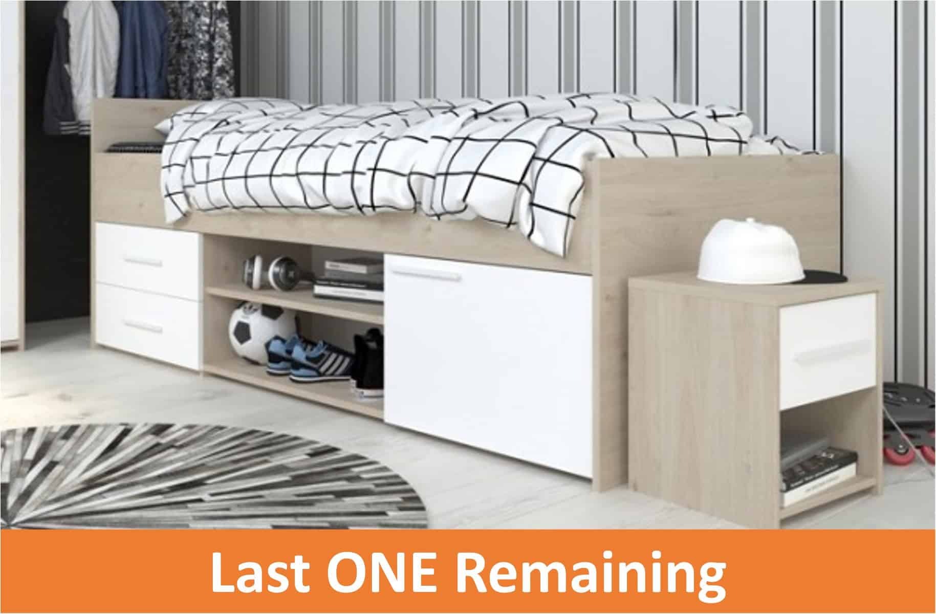 Parisot Finland Low Sleeper - Oak & White - Image 7