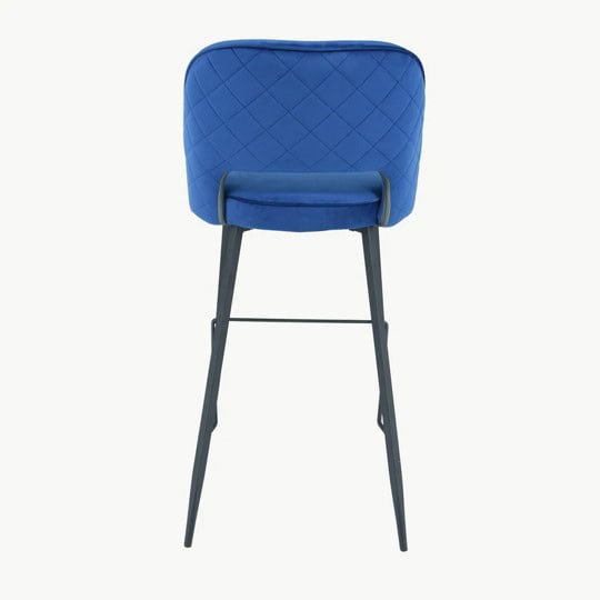Sutton Stool - Navy Velvet (Set of 2) - Image 5