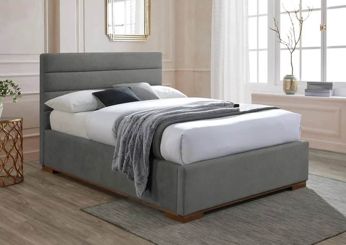 Mayfair 4ft6 Ottoman - Light Grey | Buy Online | Beds.ie