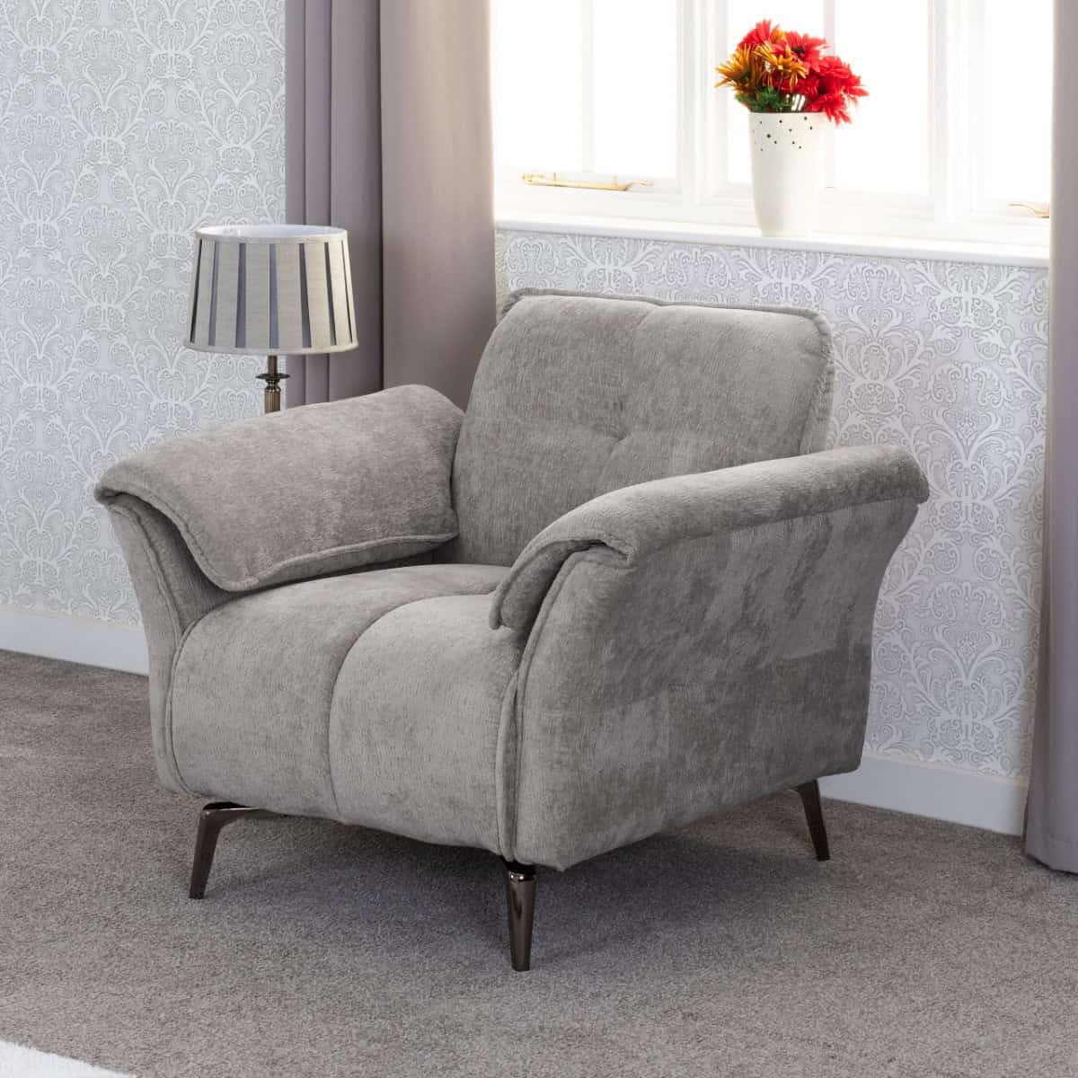 Amalfi One Seater Sofa - Grey | Buy Online | Beds.ie
