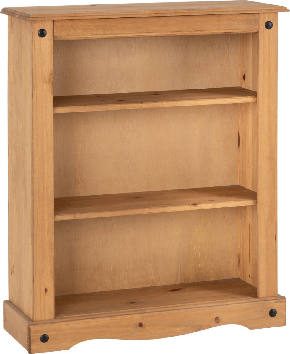 Corona Low Bookcase - Waxed Pine - Image 2