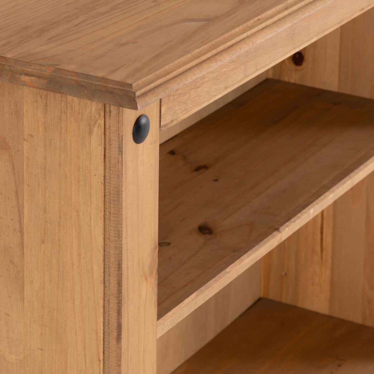 Corona Low Bookcase - Waxed Pine - Image 4