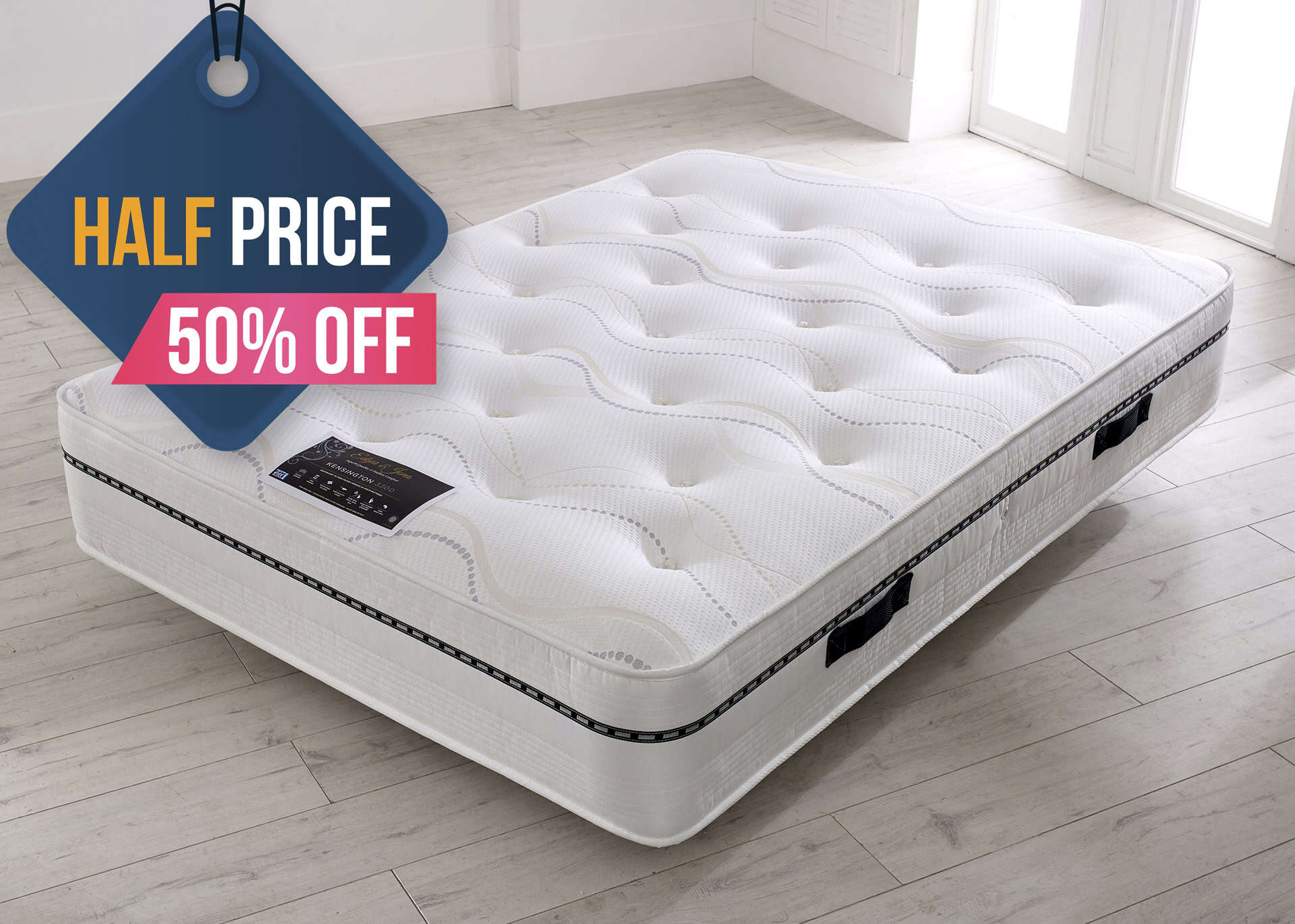 Edgar & Jones 3ft Kensington 3300 Pocket Mattress | Buy Online | Beds.ie