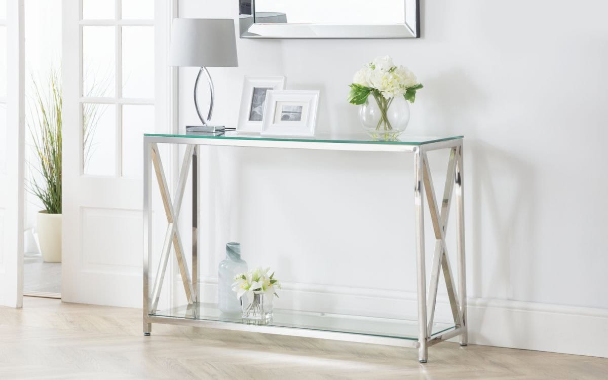 Boca Console Table - Chrome | Buy Online | Beds.ie