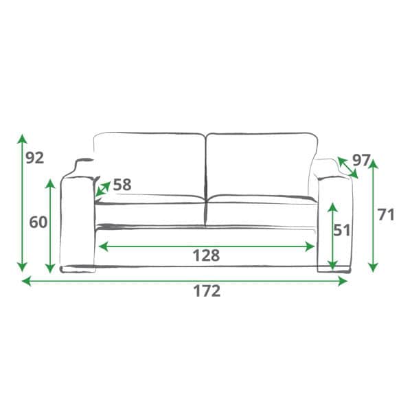 Clyde Two Seater Sofa Bed - Image 4