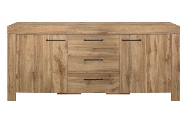 Compton 2 Door 3 Drawer Sideboard - Oak - Image 2