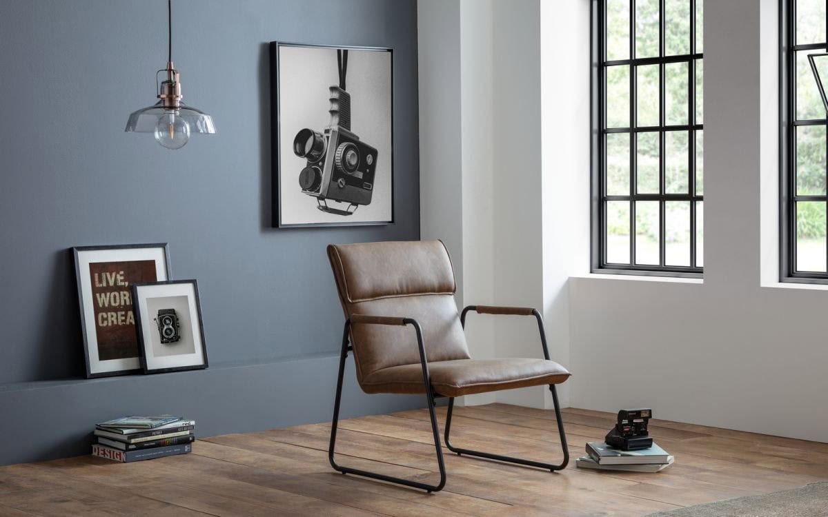 Parsons Accent Chair - Faux Brown | Buy Online | Beds.ie