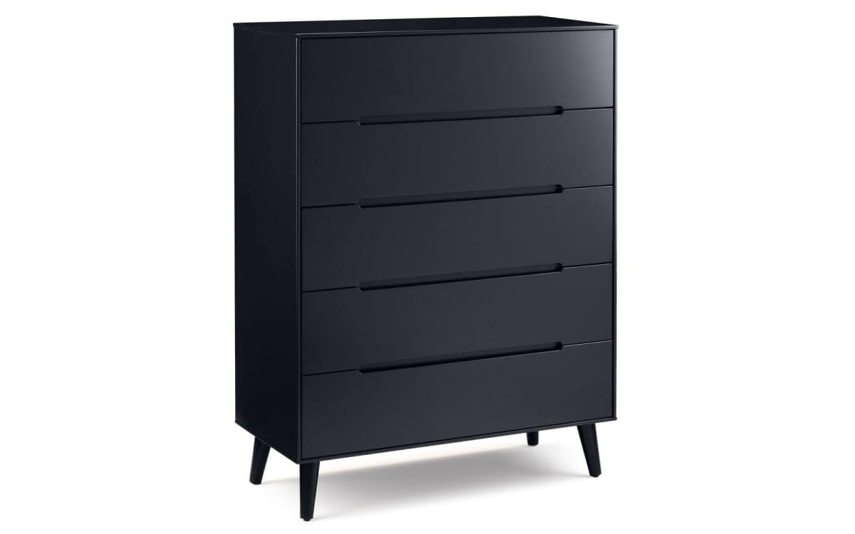 Trent 5 Drawer Chest - Anthracite | Buy Online | Beds.ie