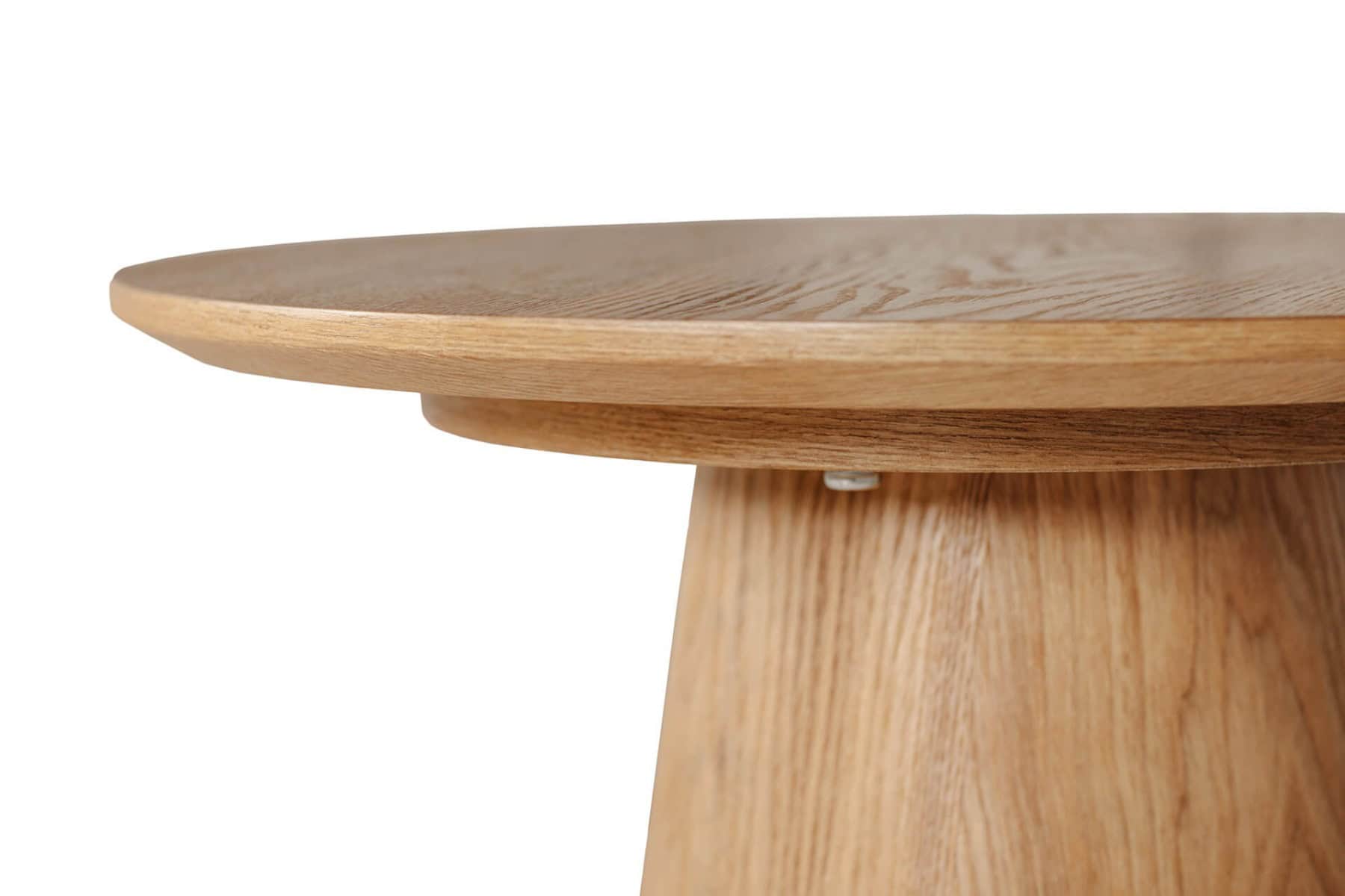 Hailey Round Lamp Table - Brown - Image 3