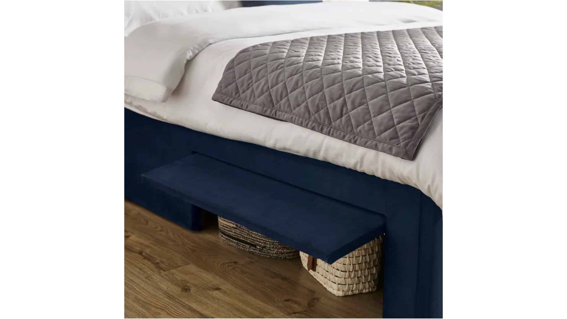 Leigha 5ft Bedframe - Blue Velvet - Image 4