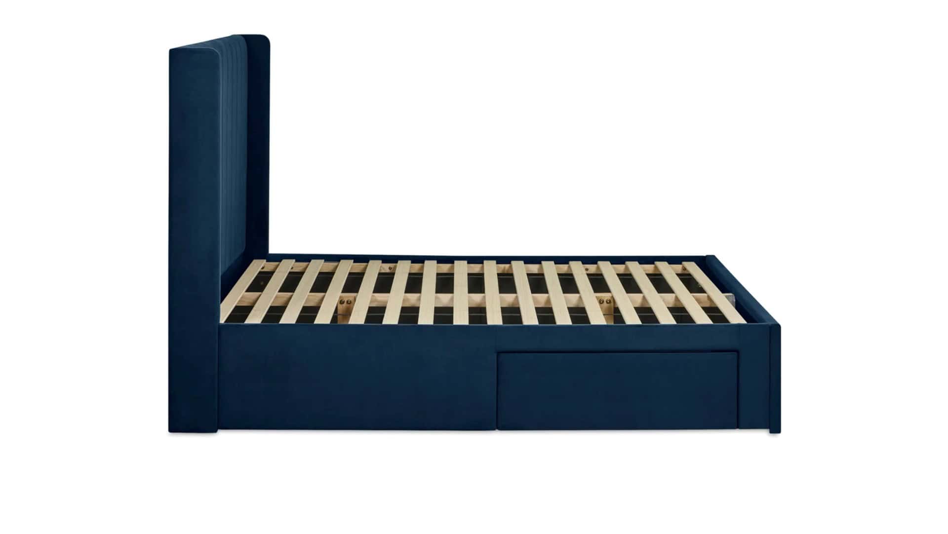 Leigha 5ft Bedframe - Blue Velvet - Image 7