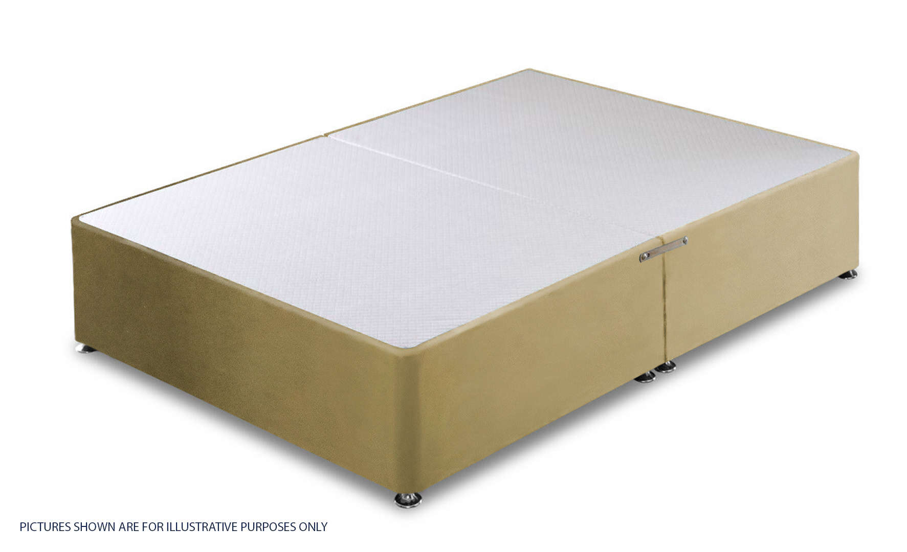 Apollo 5ft Velvet Sand Divan Base | Buy Online | Beds.ie
