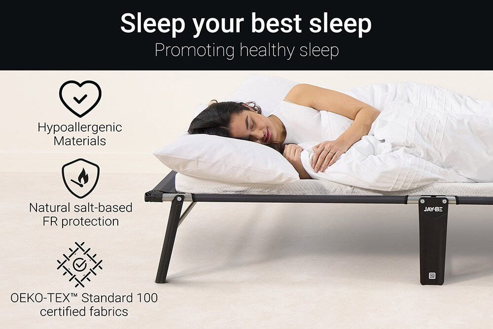 Jaybe Compact 4ft Folding Bed with e-Fibre Mattress - 122201 - Image 6