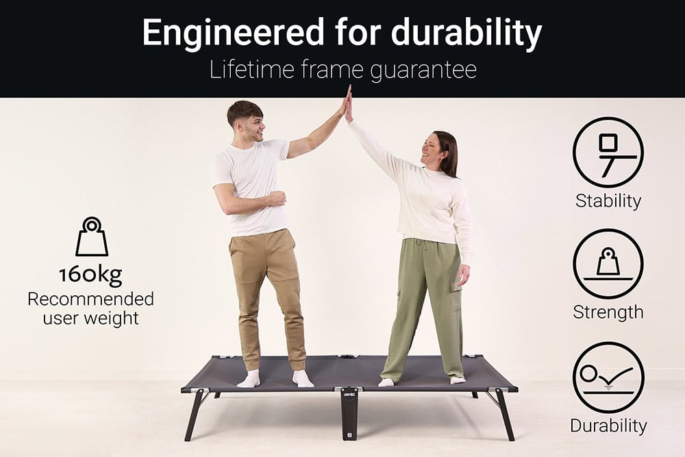 Jaybe Compact 4ft Folding Bed with e-Fibre Mattress - 122201 - Image 10