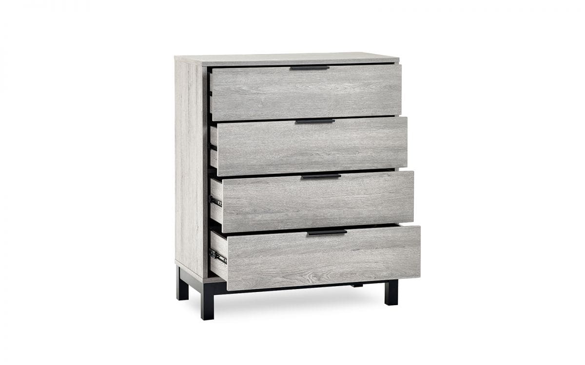Batu 4 Drawer Chest - Grey Oak - Image 8