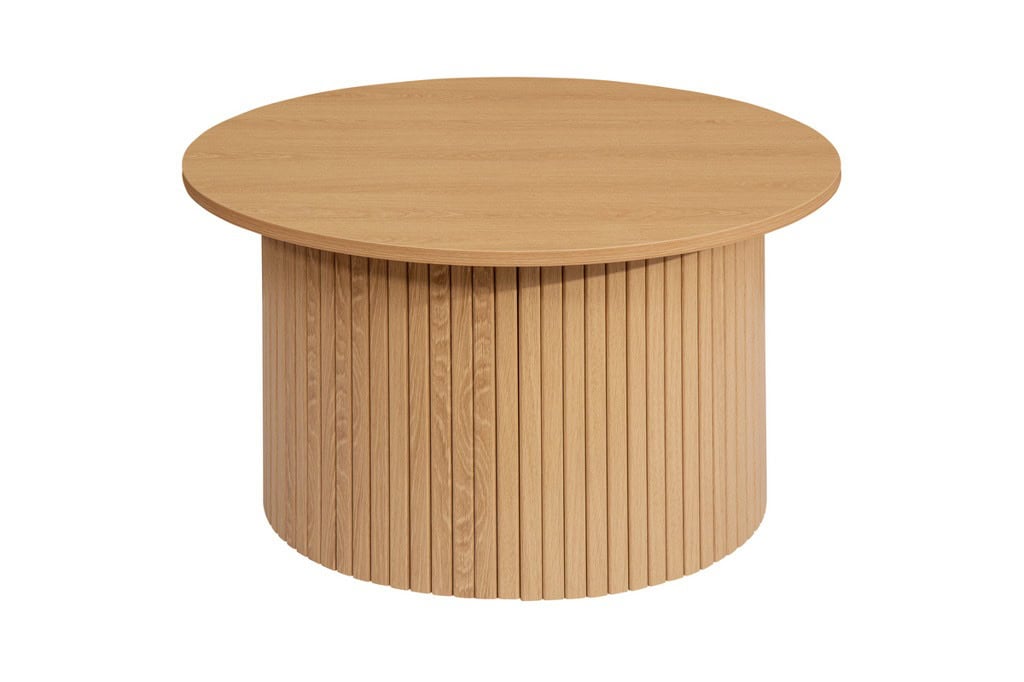 Axel Fluted Round Coffee Table - Oak | Buy Online | Beds.ie