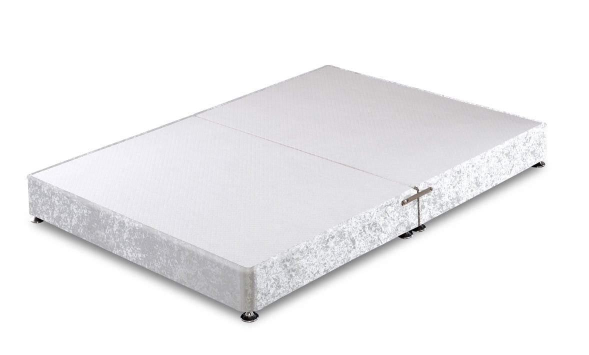 Apollo 6ft Glitz Ice White Low Profile Divan Base | Buy Online | Beds.ie