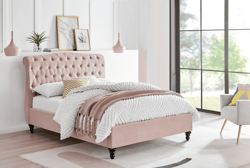 Limelight Rosa 6ft Bedframe - Pink | Buy Online | Beds.ie