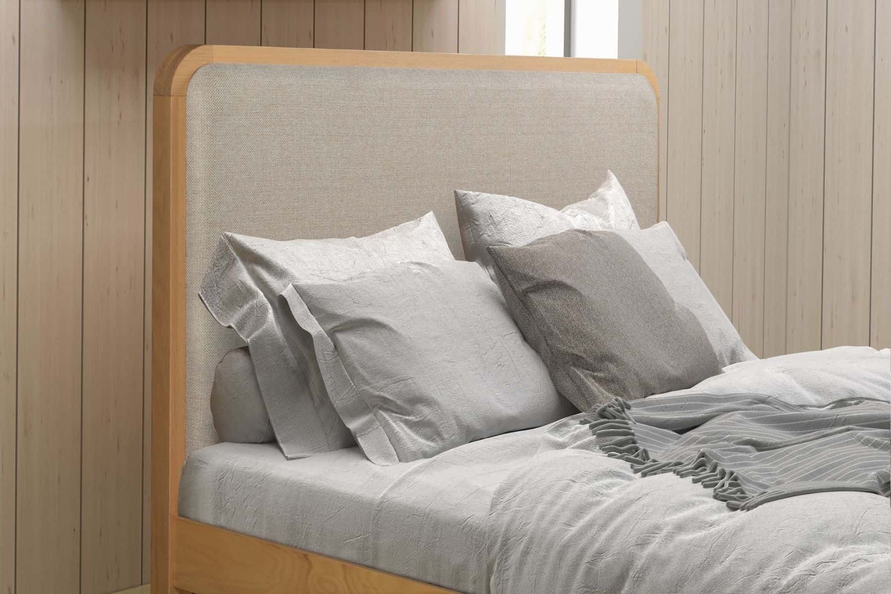 Flintshire 4ft6 Brynford Bedframe - Oak & Grey - Image 4