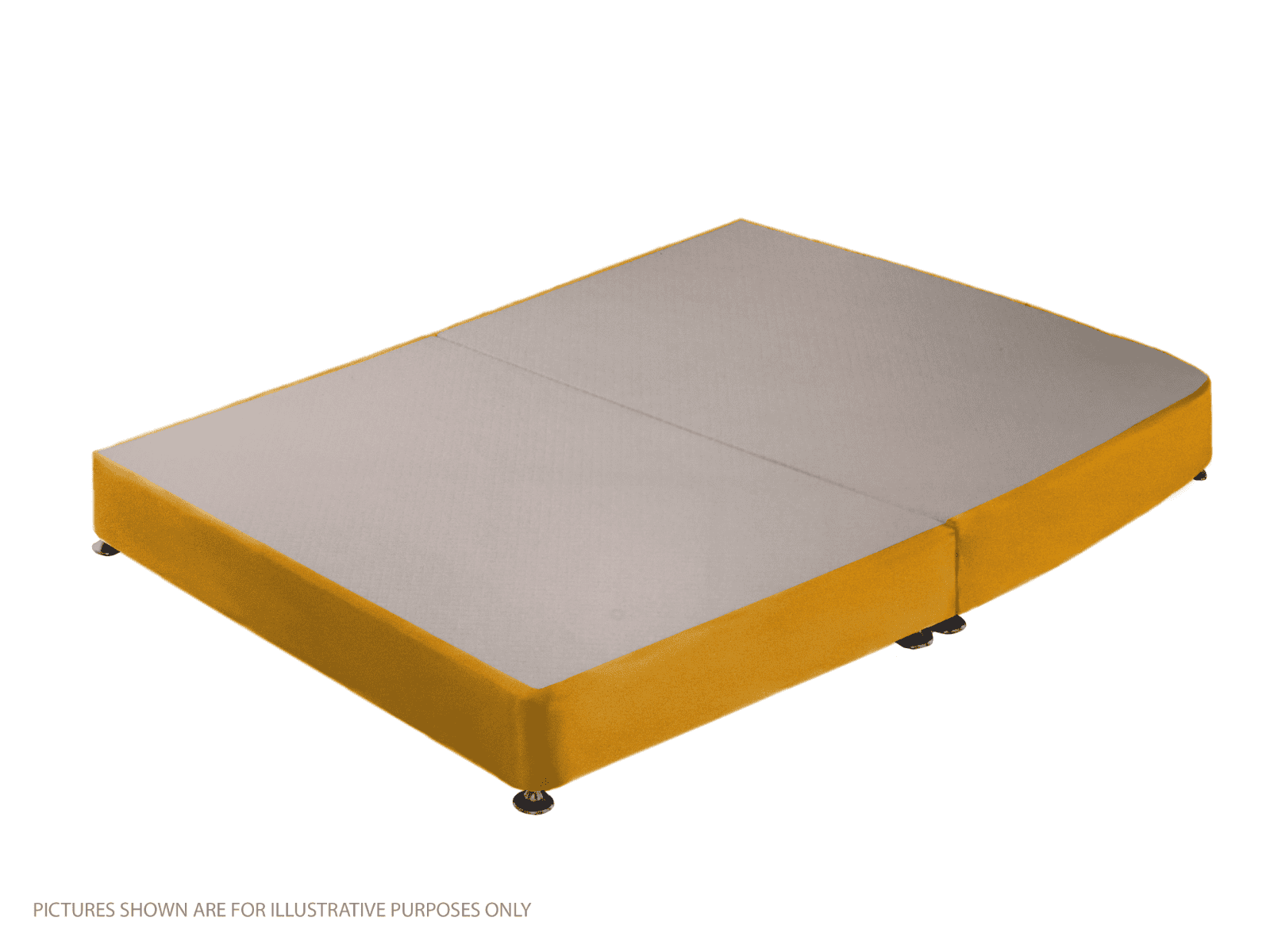 Apollo 3ft Velvet Gold Low Profile Divan Base | Buy Online | Beds.ie