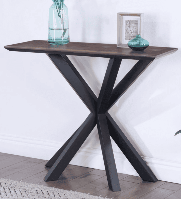 Nevada Rectangular Console Table - Dark Wood | Buy Online | Beds.ie