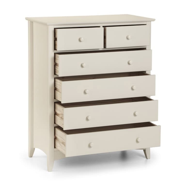 Vignette 4+2 Drawer Chest - Stone White - Image 3