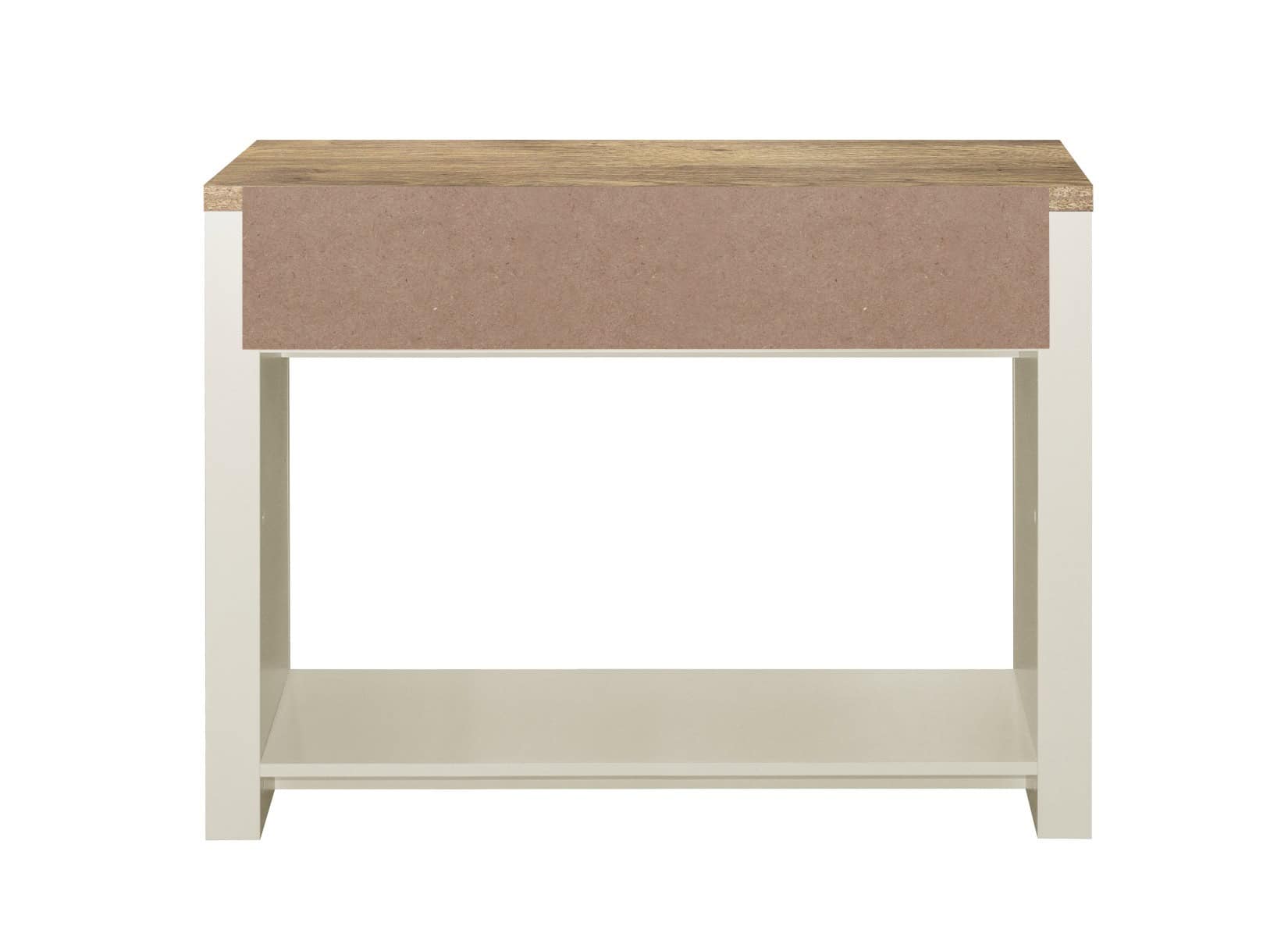 Highgate 2 Drawer Console Table - Cream & Oak - Image 7