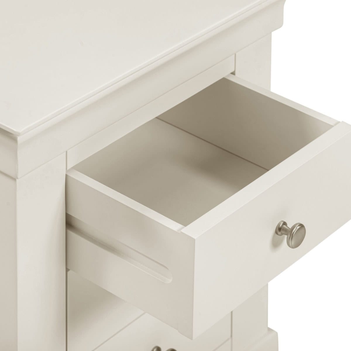 Bordeaux 3 Drawer Bedside - Ivory - Image 5