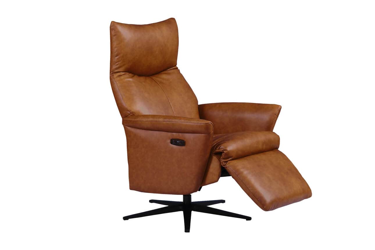 Leandro Electric Recliner - Tan | Buy Online | Beds.ie