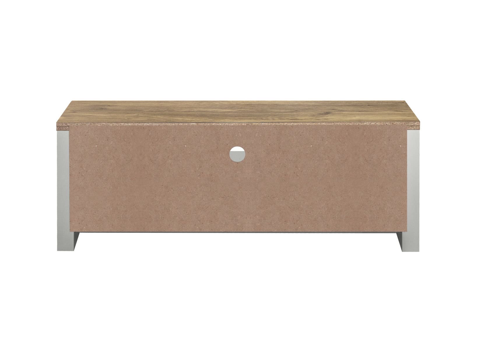 Highgate Large TV Unit - Grey & Oak - Image 7