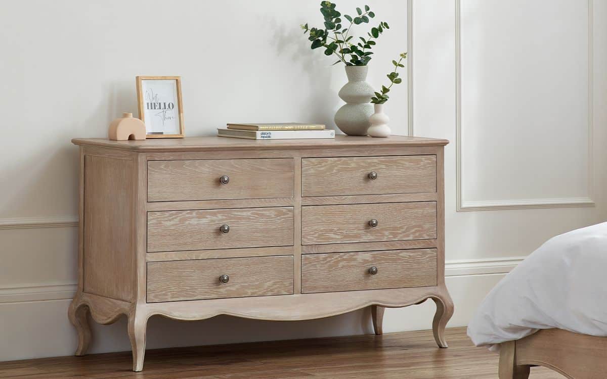Pissarro 6 Drawer Wide Chest - Limed Oak | Buy Online | Beds.ie