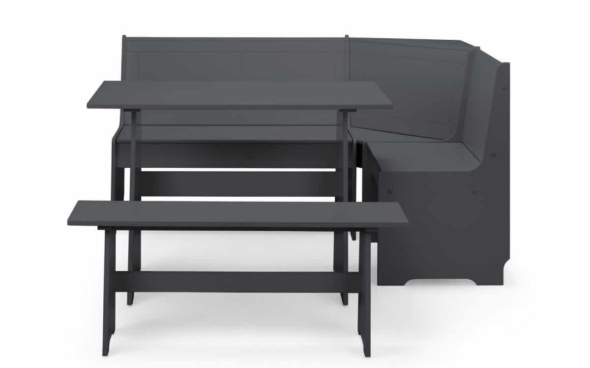 Cardiff Corner Dining Set - Anthracite - Image 4