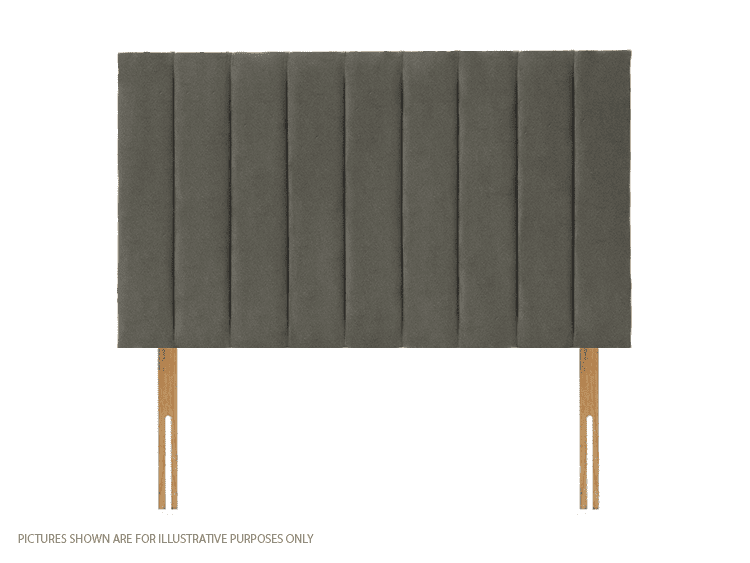 Apollo 6ft Dartford Headboard - Velvet Light Grey | Buy Online | Beds.ie
