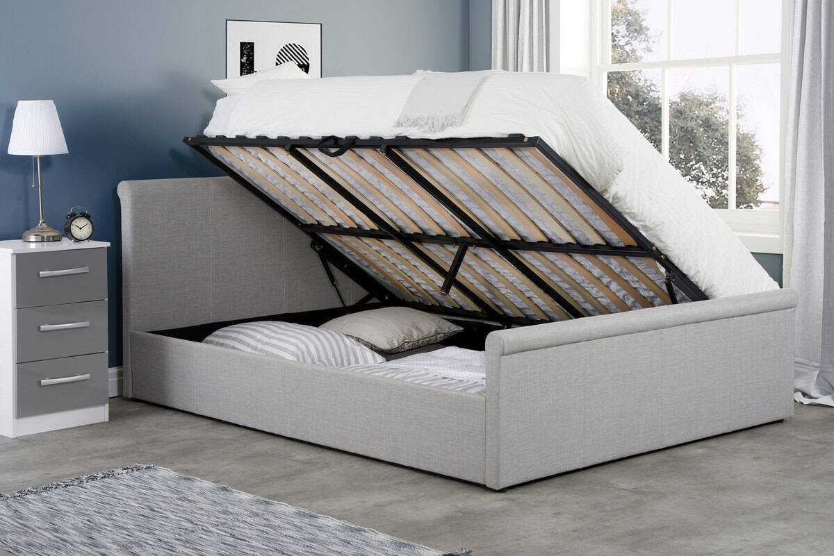 Stratus 5ft Ottoman Bed - Grey | Buy Online | Beds.ie