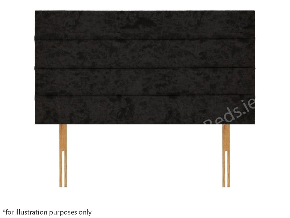 Apollo 5ft Dundee Headboard - Glitz Black | Buy Online | Beds.ie