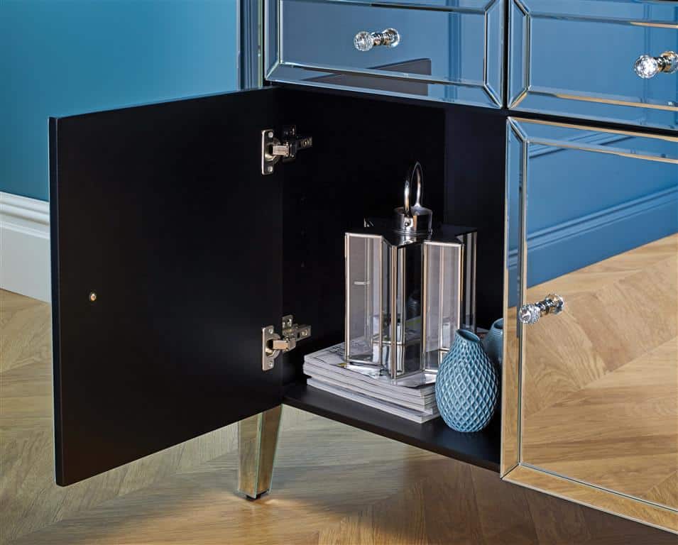 Valencia Mirrored 2 Drawer 2 Door Sideboard - Image 3