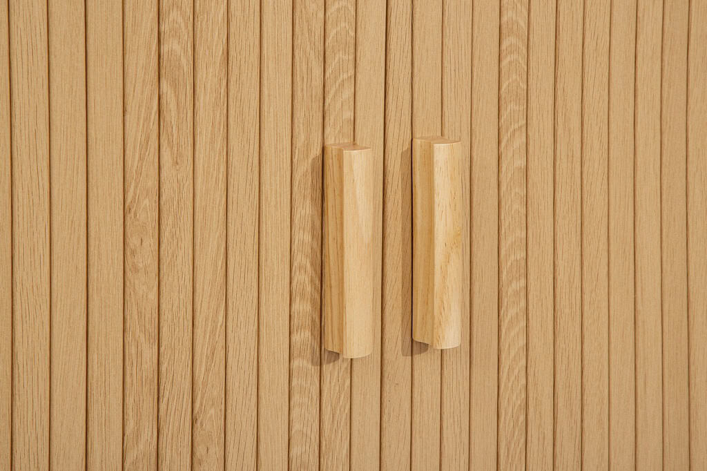 Axel 2 Door Fluted Sideboard - Oak - Image 5