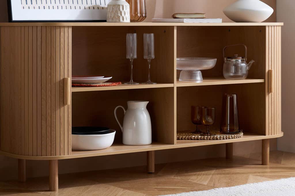 Axel 2 Door Fluted Sideboard - Oak - Image 9