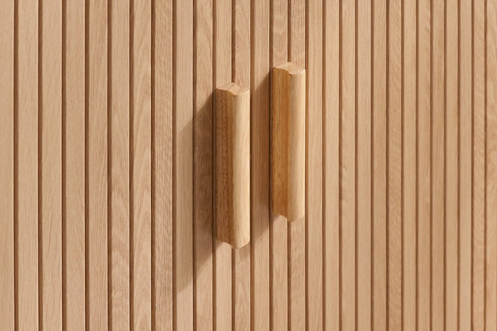 Axel 2 Door Fluted Sideboard - Oak - Image 12