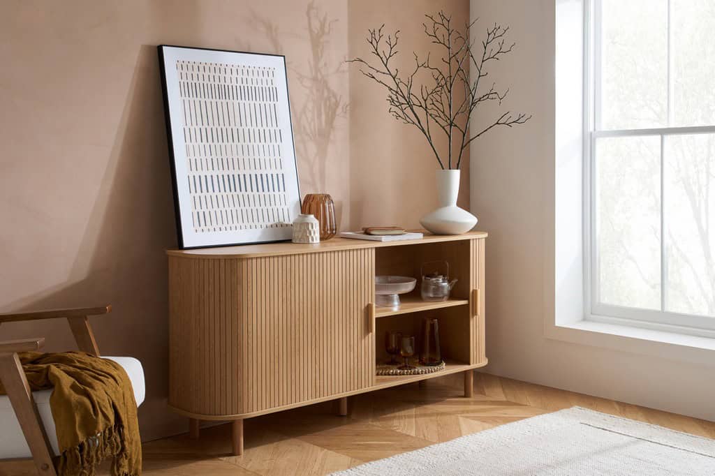 Axel 2 Door Fluted Sideboard - Oak - Image 14