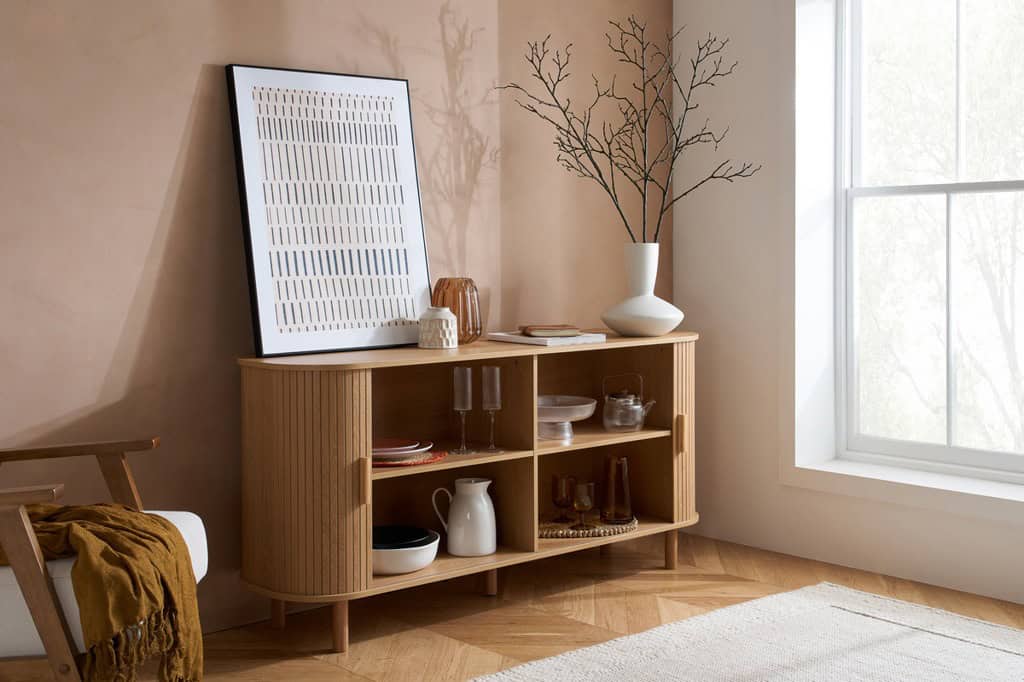 Axel 2 Door Fluted Sideboard - Oak - Image 16